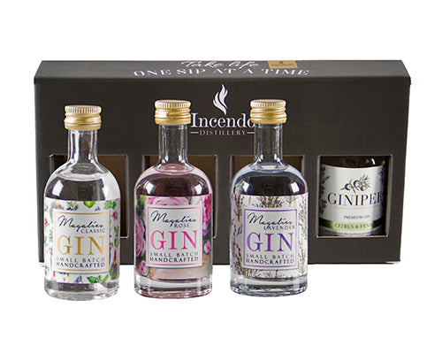 Mini Bottles of Gin in Box